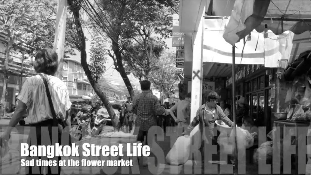 Sad times at the flower market